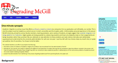 Desktop Screenshot of degradingmcgill.ca